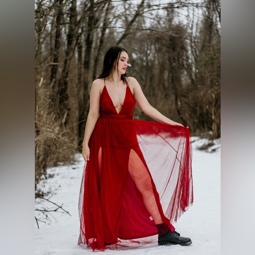 Red Tulle Dress